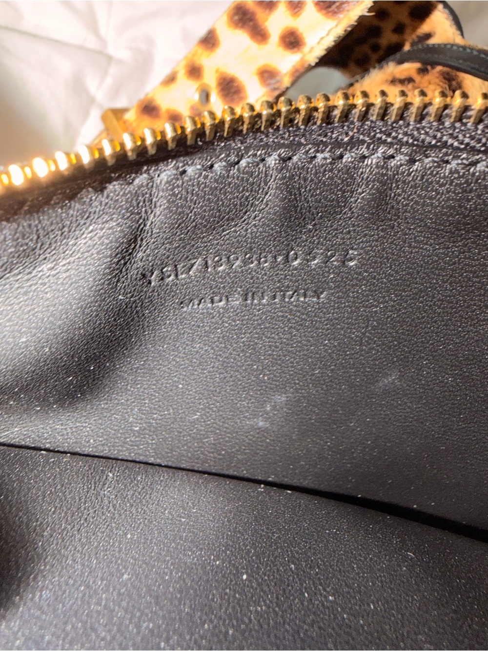 Saint Laurent Leopard-Print Shoulder Bag in Brown and Black - Picture 15 of 16